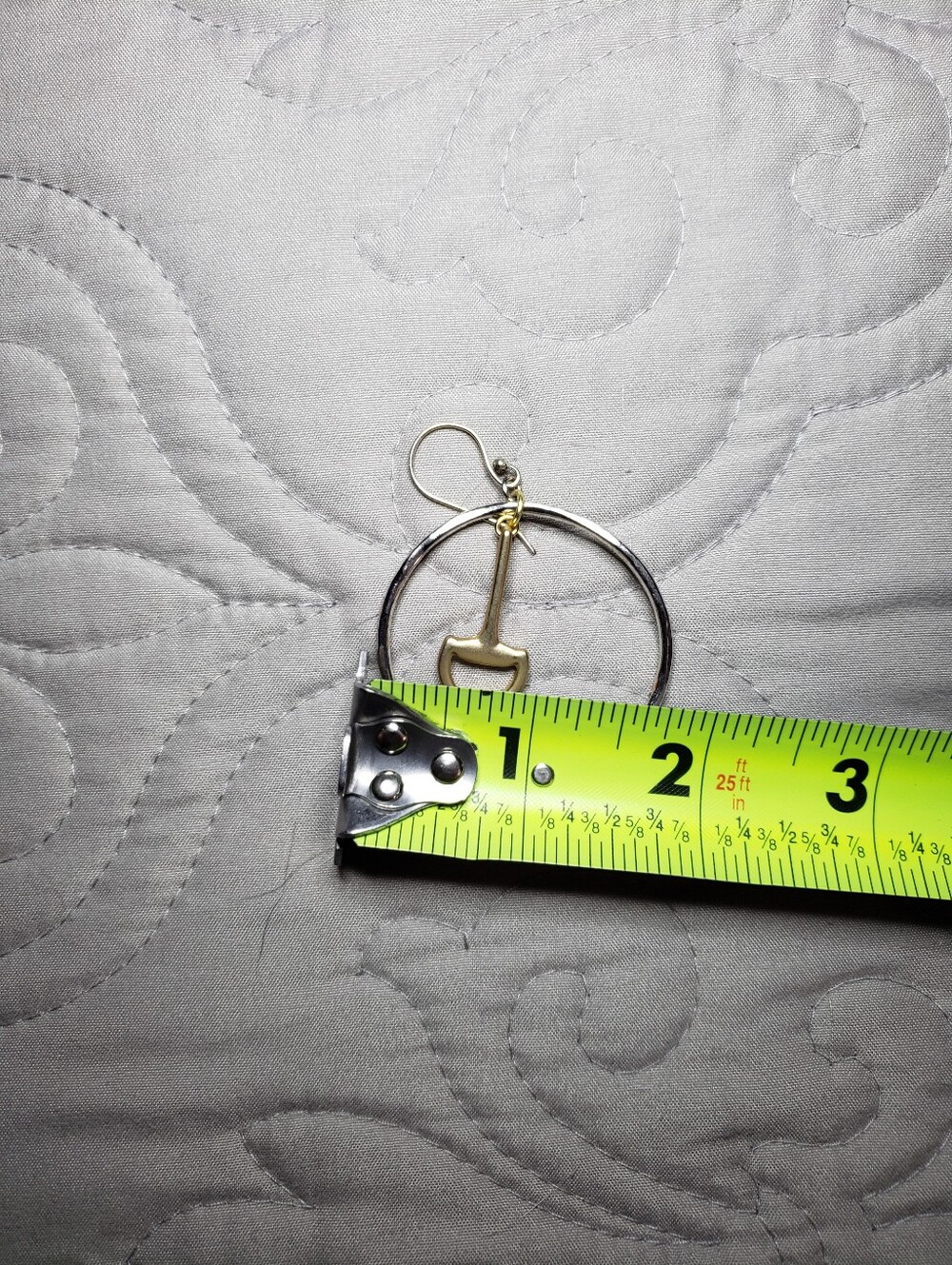 Equestrian-Style Horsebit Joop Earrings - Picture 3 of 4